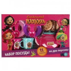 Набор посуды СКАЗОЧНЫЙ ПАТРУЛЬ пластик, кор.31,9*20,5*7см ИГРАЕМ ВМЕСТЕ в кор.2*24шт с продуктами печенье	